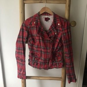 Tripp NYc Plaid rocker jacket